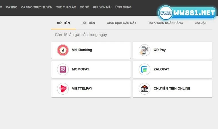 Nạp Tiền Ww88 Thông Qua Ví Điện Tử Nhanh Chóng & Hiệu Quả 2 Lưu ý khi dùng ví điện tử để nạp game ww88